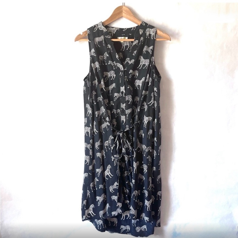 Anthropologie hi-lo zebra tie dress from Porridge